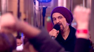 Image for The band - James live performance of 'Sit Down'