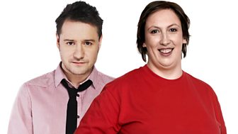 Miranda Hart and Jon Holmes