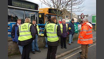 Strikers in Camborne