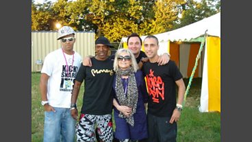 Annie Nightingale at Glastonbury 2010