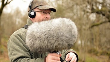 Recording Dawn Chorus in the Coombes Valley near Leek in Staffordshire