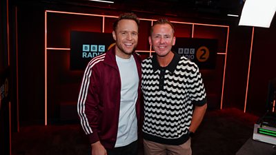 Olly Murs and Scott Mills