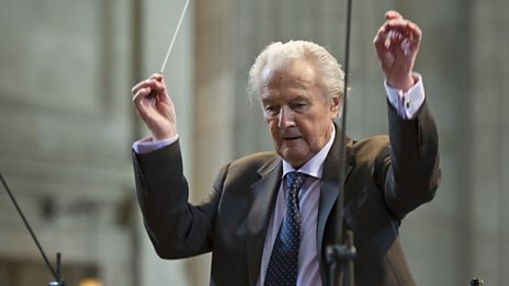 Sir Colin Davis rehearses Berlioz's Grande messe des morts at St Paul's Cathedral.
