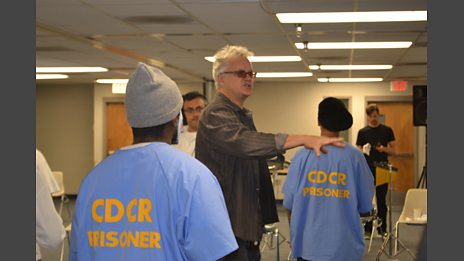 Tim Robbins in Norco prison with the inmates