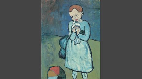 Child with a Dove, Pablo Picasso 1901