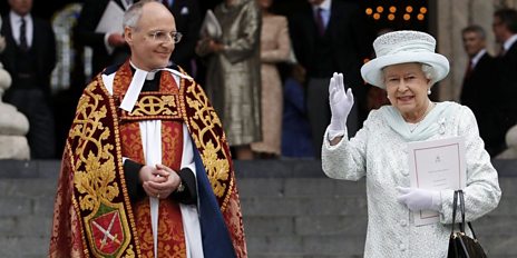 The Arch Bishop of Canterbury and the Queen