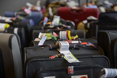 Luggage at an airport
