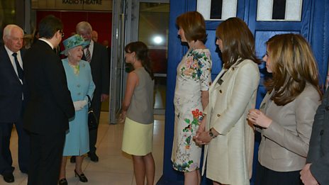 Jenna Coleman is presented to Her Majesty The Queen