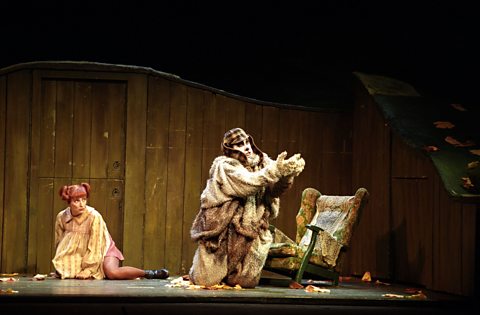 Rosemary Joshua (Bystrouska, the Cunning Little Vixen) & Ernesto Panariello (Lapak, the dog)