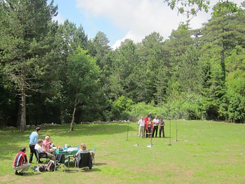 Recording Grupi Bilbili in Llogara