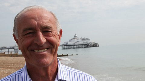 Len down at the seafront in Eastbourne