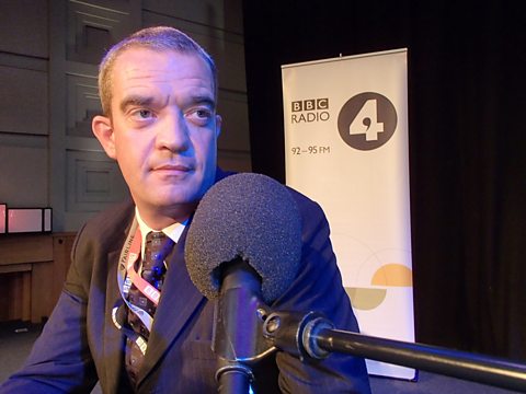 GILES DILNOT IMAGINES HE IS A PANELLIST IN BBC'S BROADCASTING HOUSE RADIO THEATRE