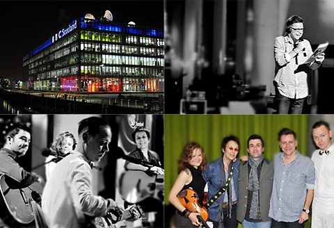 Photographs taken during the live show at BBC Scotland 