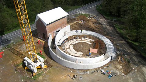 The Foresters' House being transformed (Photo credit: J-C Denise)