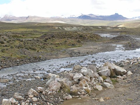 A highland river near Huaytire
