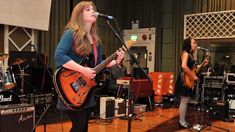 Mary Epworth and the Jubilee Band in session