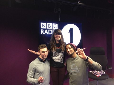 Rob Don Broco, Jen and Poet from Grime Daily