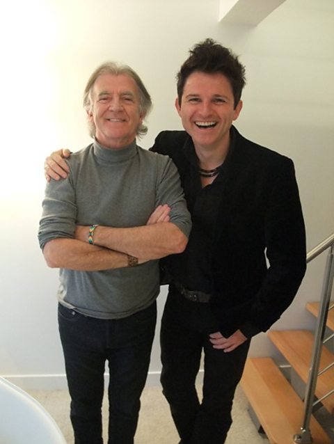 Gerry Anderson with Ciaran Gribbin in Paris.