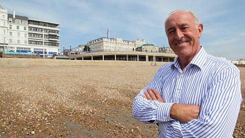 Len at Eastbourne's seafront