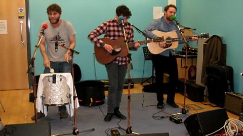 Frightened Rabbit playing live in the Bistro at BBC Aberdeen