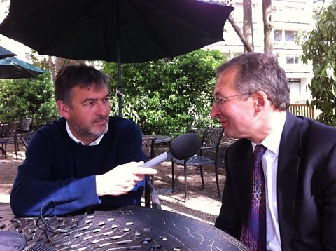 Mike with Dieter Helm of the Natural Capital Committee