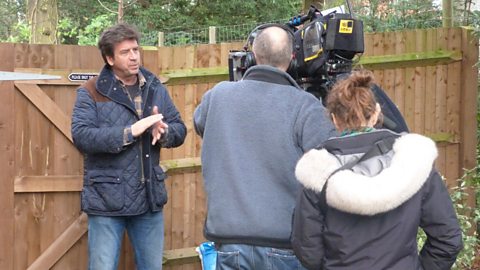 Filming with Nick Knowles