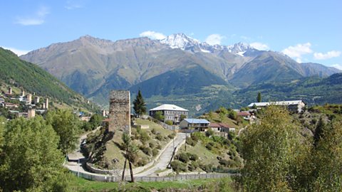 Mestia in Svaneti, Georgia