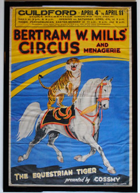 Bertram Mills' Circus and Menagerie poster 
