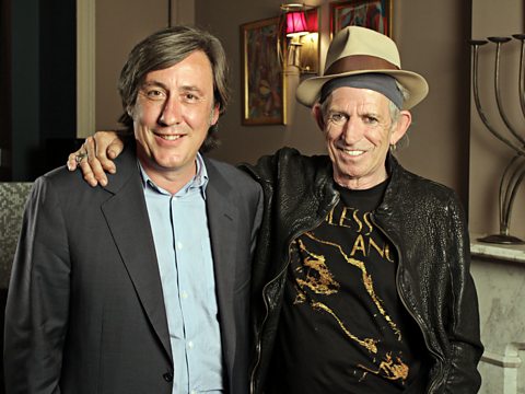 Keith Richards and Andrew Graham-Dixon