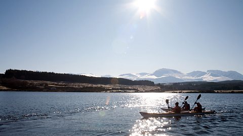 day 2: Paddling on Loch Oich