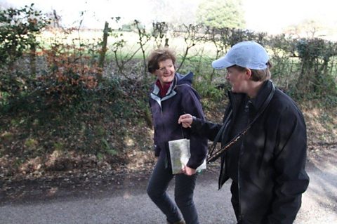 Clare with Dame Fiona Reynolds