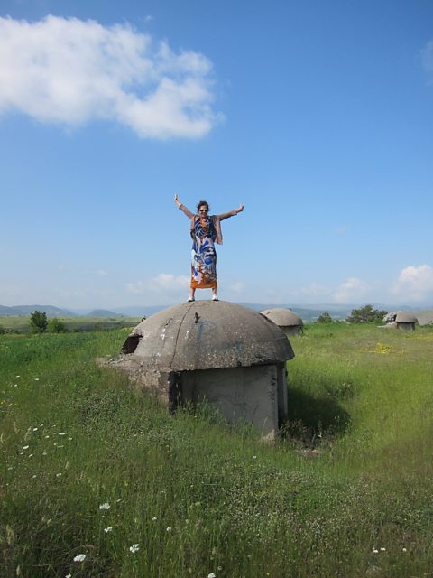 Edit Pulaj on a bunker