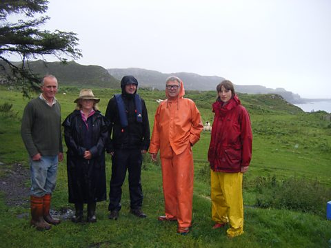 Conor meets people on Gometra who are fighting the proposed salmon farm