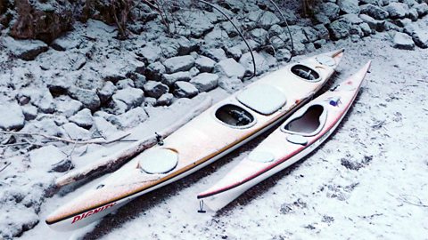 Day 3: Morning - Canoes in the snow