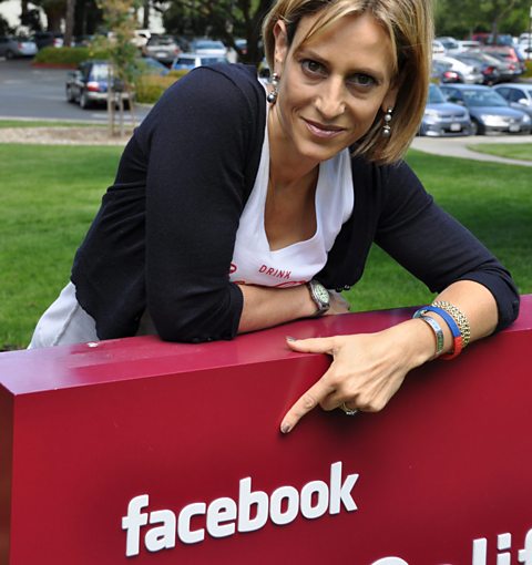 Emily at Facebook headquarters in Silicon Valley