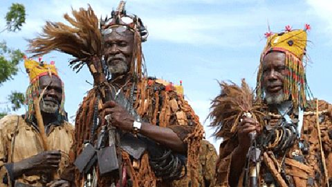 Local hunters at the festival