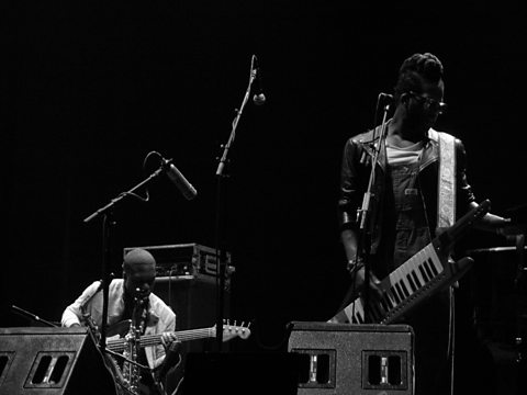 Derrick Hodge (left) and Casey Benjamin (right)