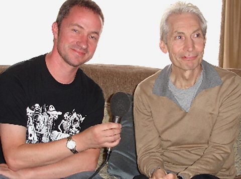 Charlie Watts with Paul Sexton