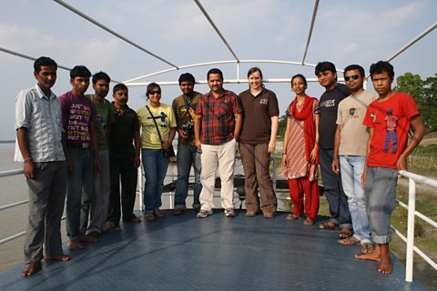 Aaranyak's river dolphin survey crew