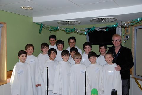 Chris with the boys from Libera!