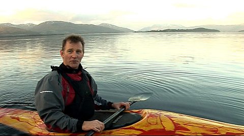Kayaking expert Neil Baxter on Loch Lomond