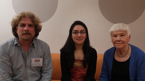 Our three guests in the programme
