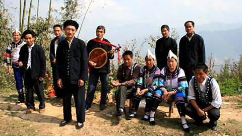 Yi musicians in Ar Zha he