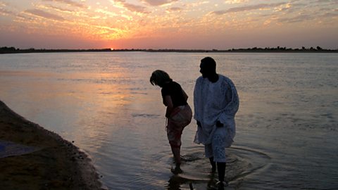 The Niger River at Sunset