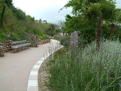 The Rock walk gardens in Torquay