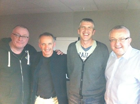 Stuart, Pat Nevin, Charlie Richmond and Tam