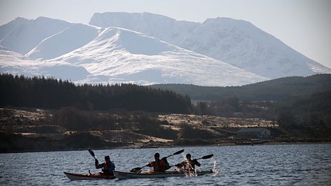 Day 1: Fred, Dougie and Neil on Loch Lochy