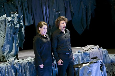 Nina Stemme (Leonore) and Jonas Kaufmann (Florestan)