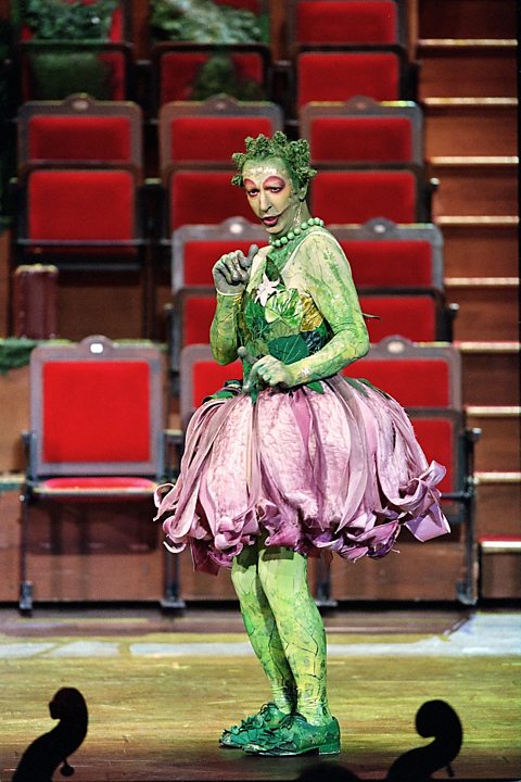 Image from a production of 'Platée' by the Opéra National de Paris, Palais Garnier in February 2002