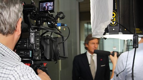 Filming with Nigel Havers